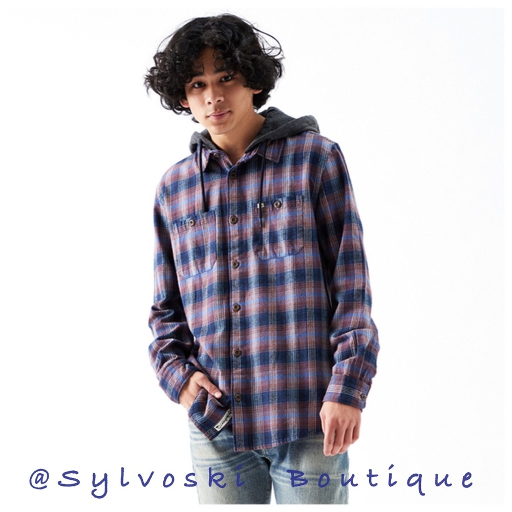 🔥 Quiksilver Old Loggers Flannel Shirt NWT - Picture 3 of 7